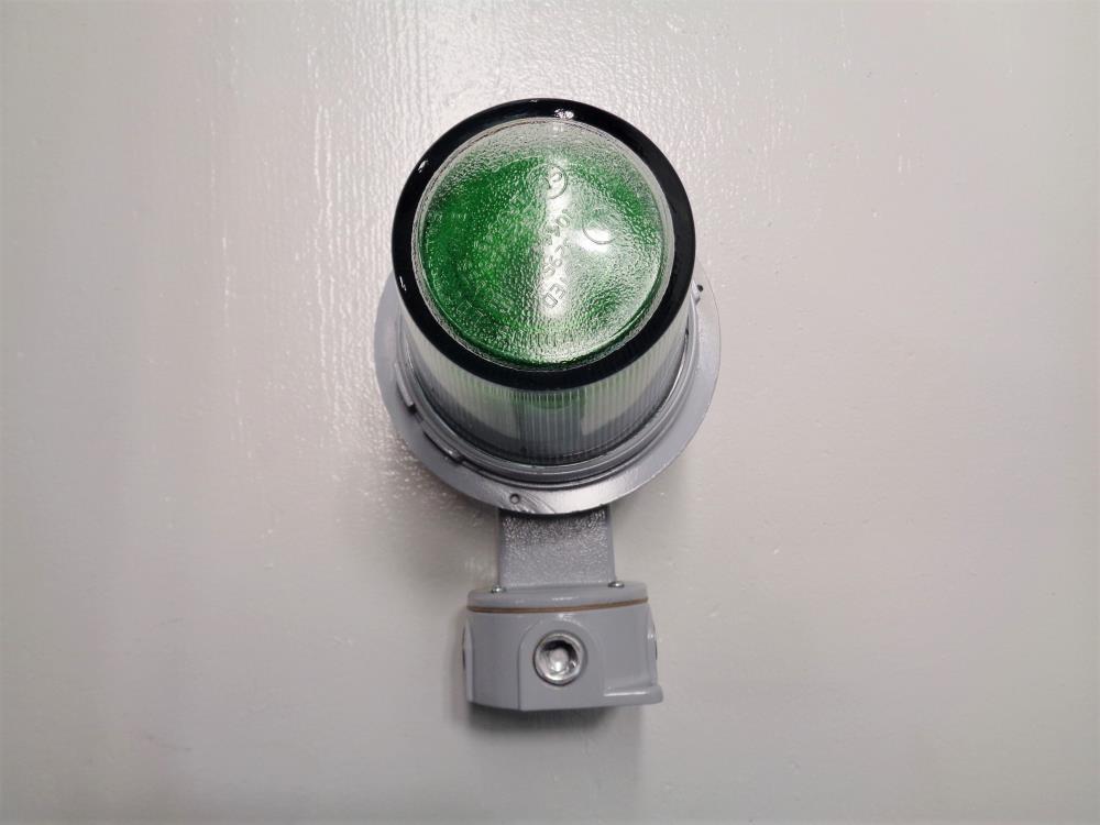 Edwards Signaling Adaptabeacon Hazardous Loc. Green LED Light 107XBRMG120A